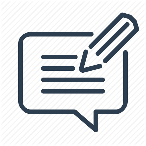 512x512 Article, Blog, Blog Comment, Commenting, Feedback, Pencil, Writing