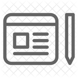 256x256 Blogger Icon Of Line Style