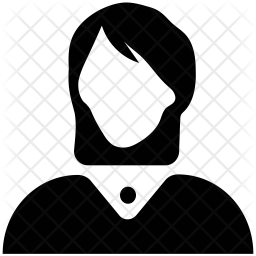 256x256 Blonde Icon Of Glyph Style