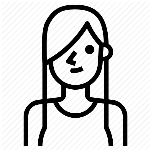 512x512 Avatar, Blonde, Girl, Hair, Long, Straight, Woman Icon