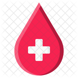 256x256 Blood Drop Icon Of Flat Style