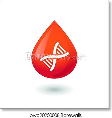 362x382 Blood Drop Icon, Art Print Barewalls Posters Prints