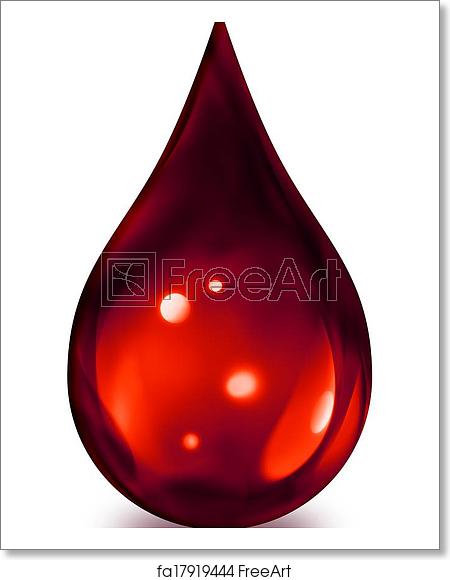 450x580 Free Art Print Of Blood Drop