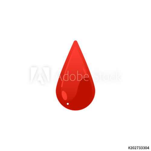 500x500 Red Blood Drop Icon