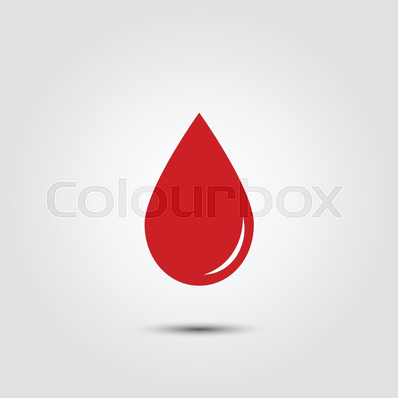 800x800 Vector Red Blood Drop Icon Isolated On Stock Vector Colourbox
