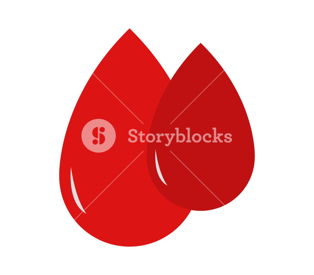 1000x875 Blood Drop Icon On White Background Royalty Free Stock Image