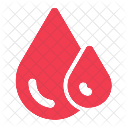256x256 Blood Drop Icon Of Glyph Style