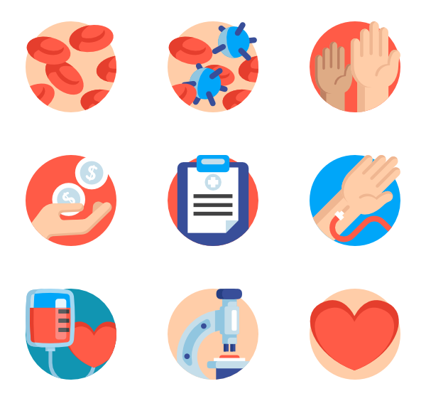 600x564 Blood Drop Icons