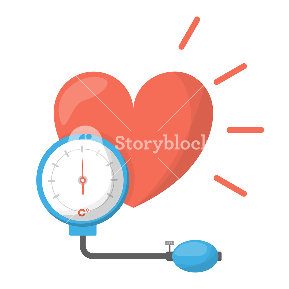 1000x1000 Blood Pressure Concept Icon Of A Heart Royalty Free Stock Image