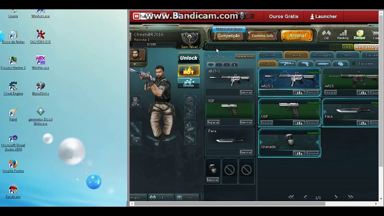 1280x720 Hack De Ouro Atualizado {blood Strike} Att