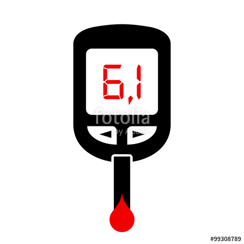 500x500 High Glucose Level, Diabetes Icon Stock Image And Royalty Free