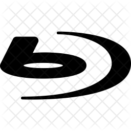 256x256 Blu Ray Icon Of Glyph Style