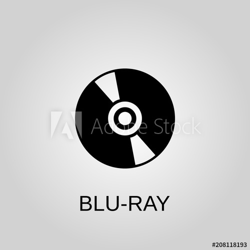 500x500 Blue Ray Icon Blue Ray Symbol Flat Design Stock