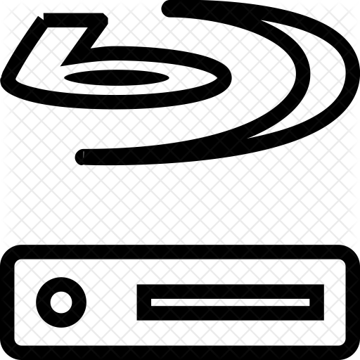 512x512 Bluray Disc Icon Of Line Style