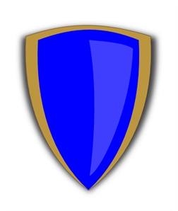 252x298 Gold And Blue Shield Png, Clip Art For Web