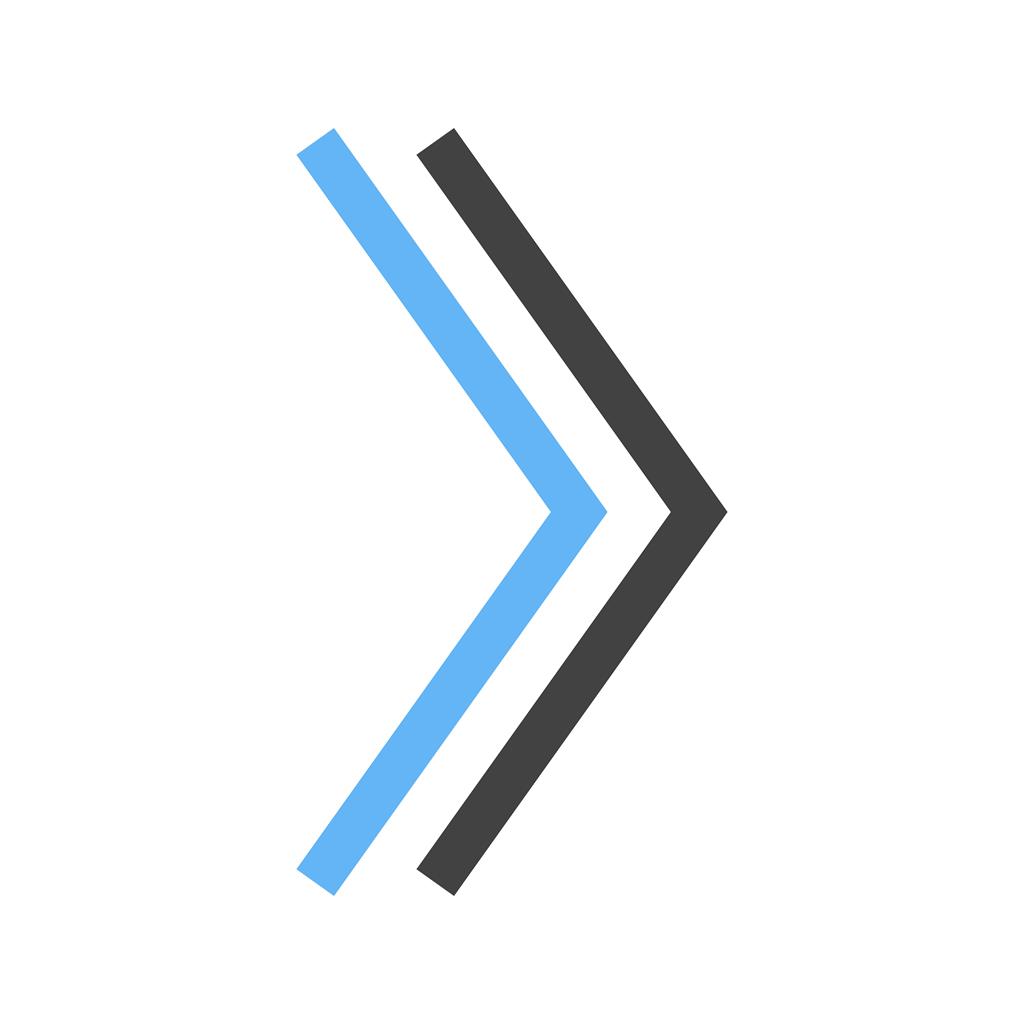 1024x1024 Arrow Right Blue Black Icon