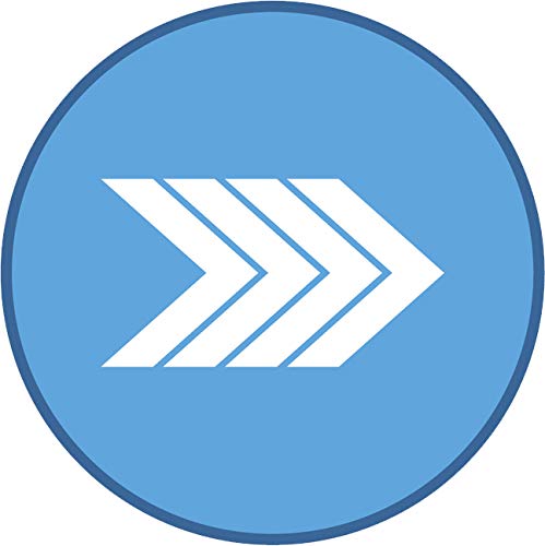 499x500 Simple Blue Arrow Direction Symbol Cartoon Icon Vinyl