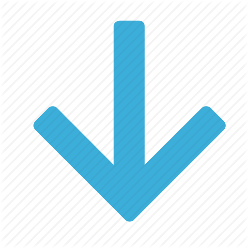 512x512 Arrow, Blue, Direction, Down, Gps, Navigation, Pointer Icon