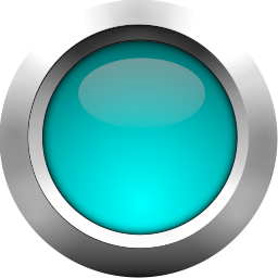 Blue Button Icon