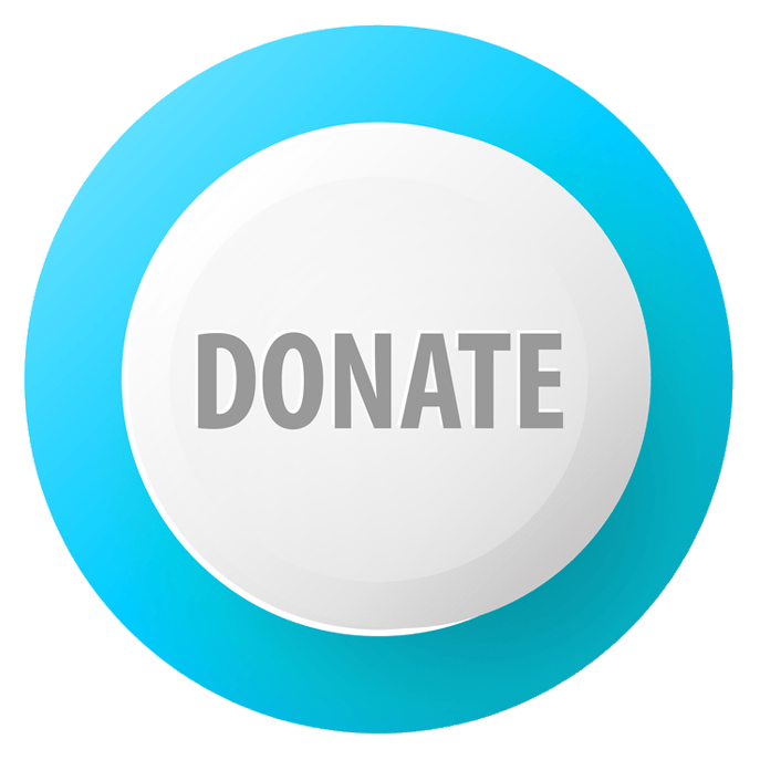 687x687 Donate Blue And White Button Icons Png