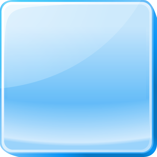 512x512 Blue, Button, Light Icon