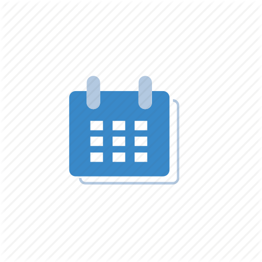 Blue Calendar Icon At Collection Of Blue Calendar