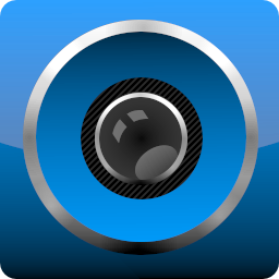 256x256 Blue Camera Icon