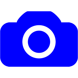 256x256 Blue Camera Icon