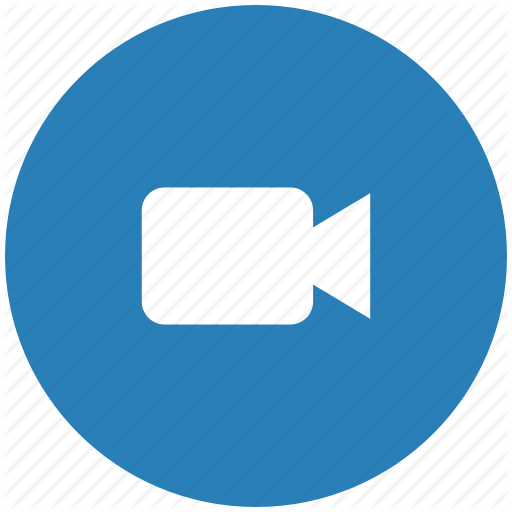 512x512 Blue, Cam, Camera, Round, Video Icon