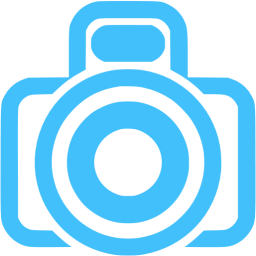 256x256 Caribbean Blue Camera Icon
