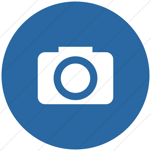 512x512 Iconsetc Flat Circle White On Blue Raphael Camera Icon