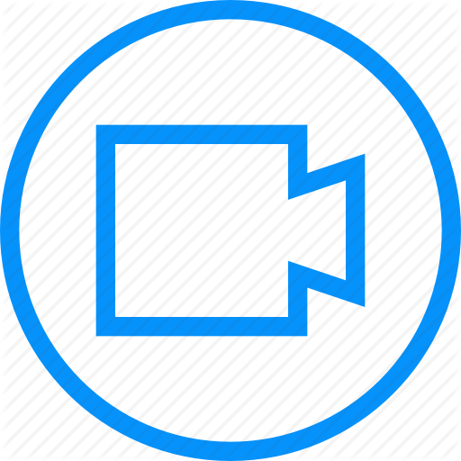 512x512 Blue, Camera, Circle, Media, Play, Player, Preview, Video, View Icon