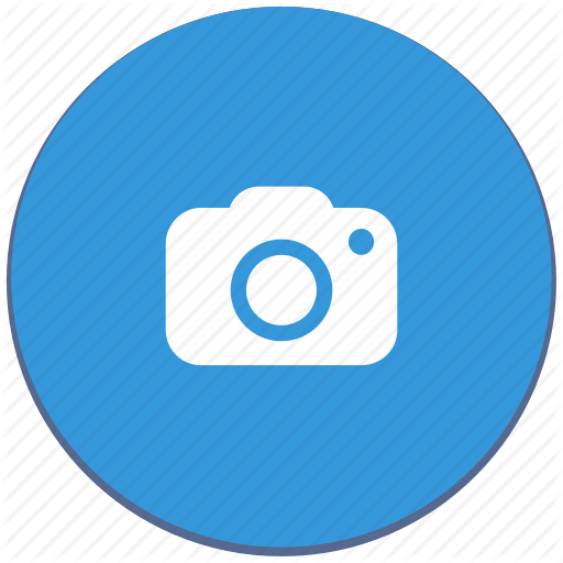 512x512 Blue, Camera, Design, Material, Record, Round Icon
