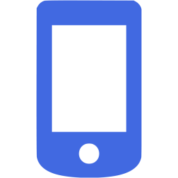 256x256 Royal Blue Mobile Phone Icon