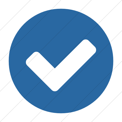 512x512 Iconsetc Simple Blue Bootstrap Font Awesome Check Circle Icon