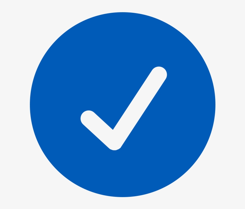820x702 Blue Check Mark Icon Png
