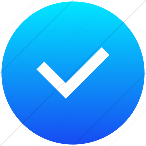 512x512 Iconsetc Flat Circle White On Ios Blue Gradient Raphael Check