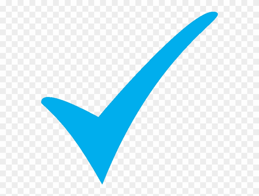 880x667 Light Blue Check Mark Png Clipart