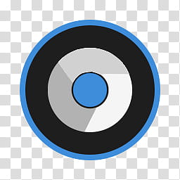 256x256 Circular Icon Set, Chrome, Black, Gray, And Blue Ball Icon