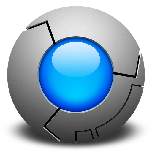 blue chrome icon