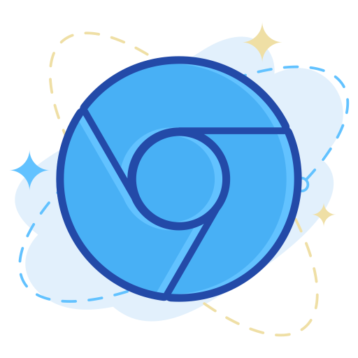 google chrome logo blue transparent