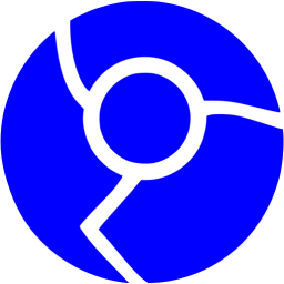 256x256 Blue Chrome Icon