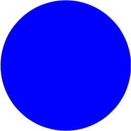 256x256 Blue Circle Icon