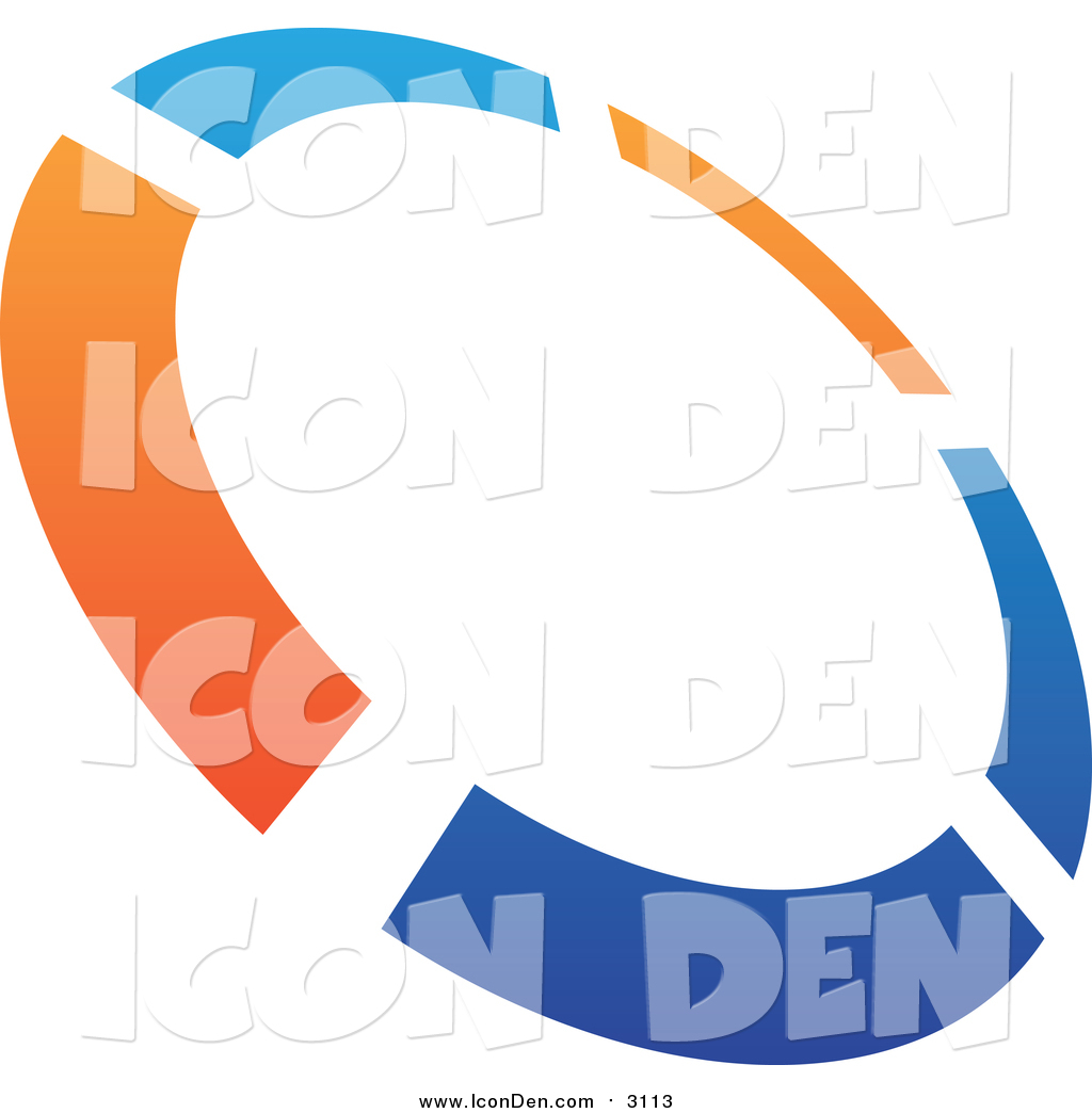 1024x1044 Clip Art Of A Abstract Blue And Orange Tilted Circle Icon