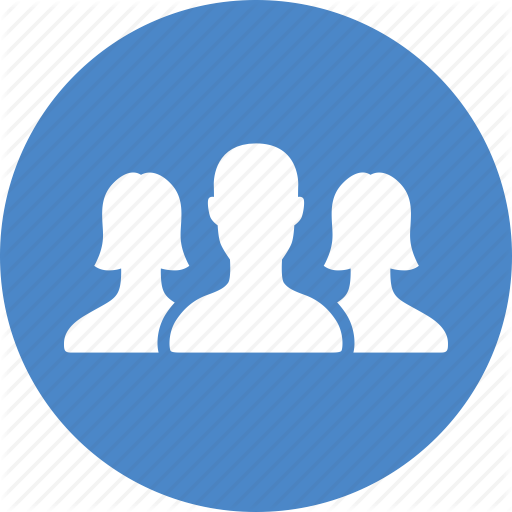512x512 Blue, Circle, Community, Friends, Group, Network, Team Icon