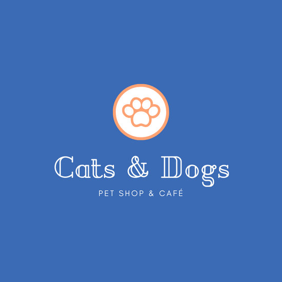 550x550 Blue Circle Icon Animals Pets Logo