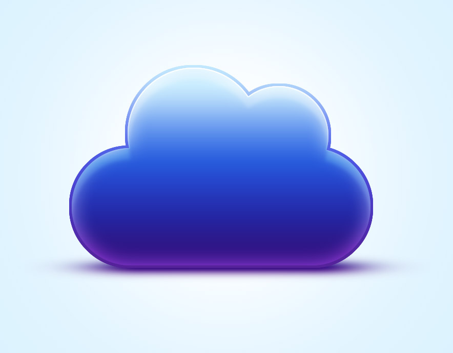 884x689 How To Create A Vibrant Cloud Icon In Photoshop