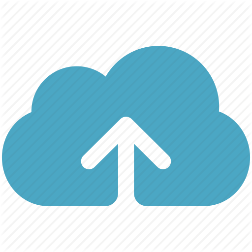 512x512 Arrow, Blue, Cloud, Cloudy, Upload Icon