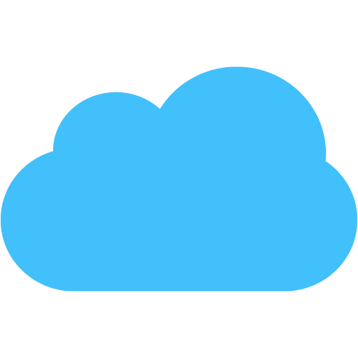 512x512 Blue Cloud Icon