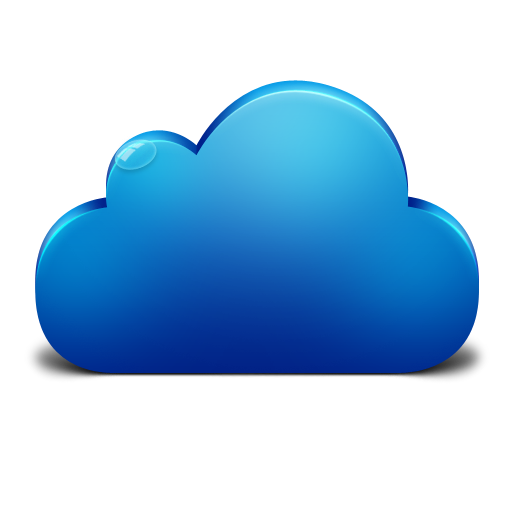 512x512 Blue, Cloud, Icon, Plan